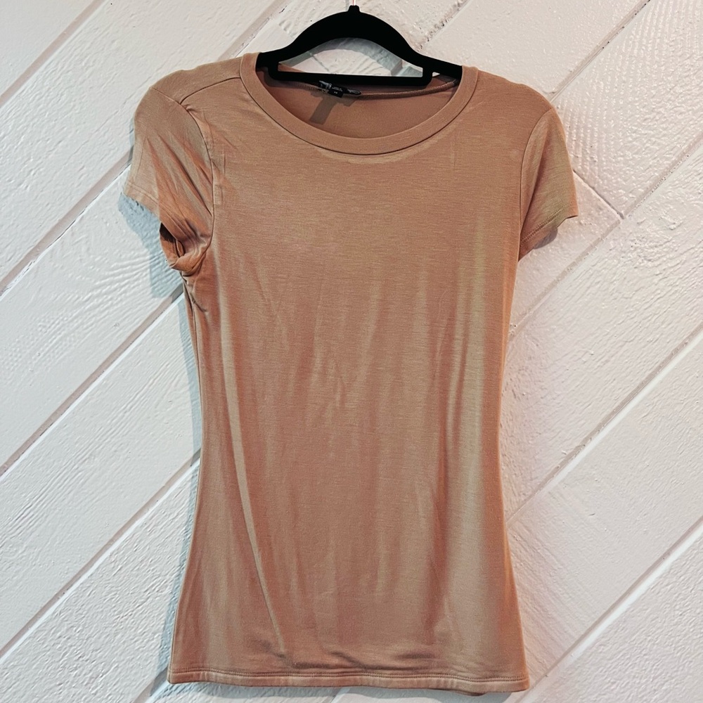 Express Tan Short Sleeve Top Size XS